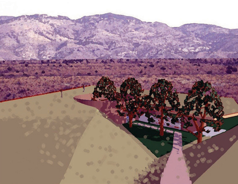 Photo of existing house prior to construction