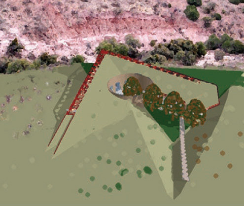 Photo of existing house prior to construction