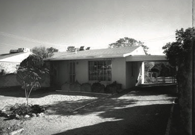 Photo of existing house prior to construction